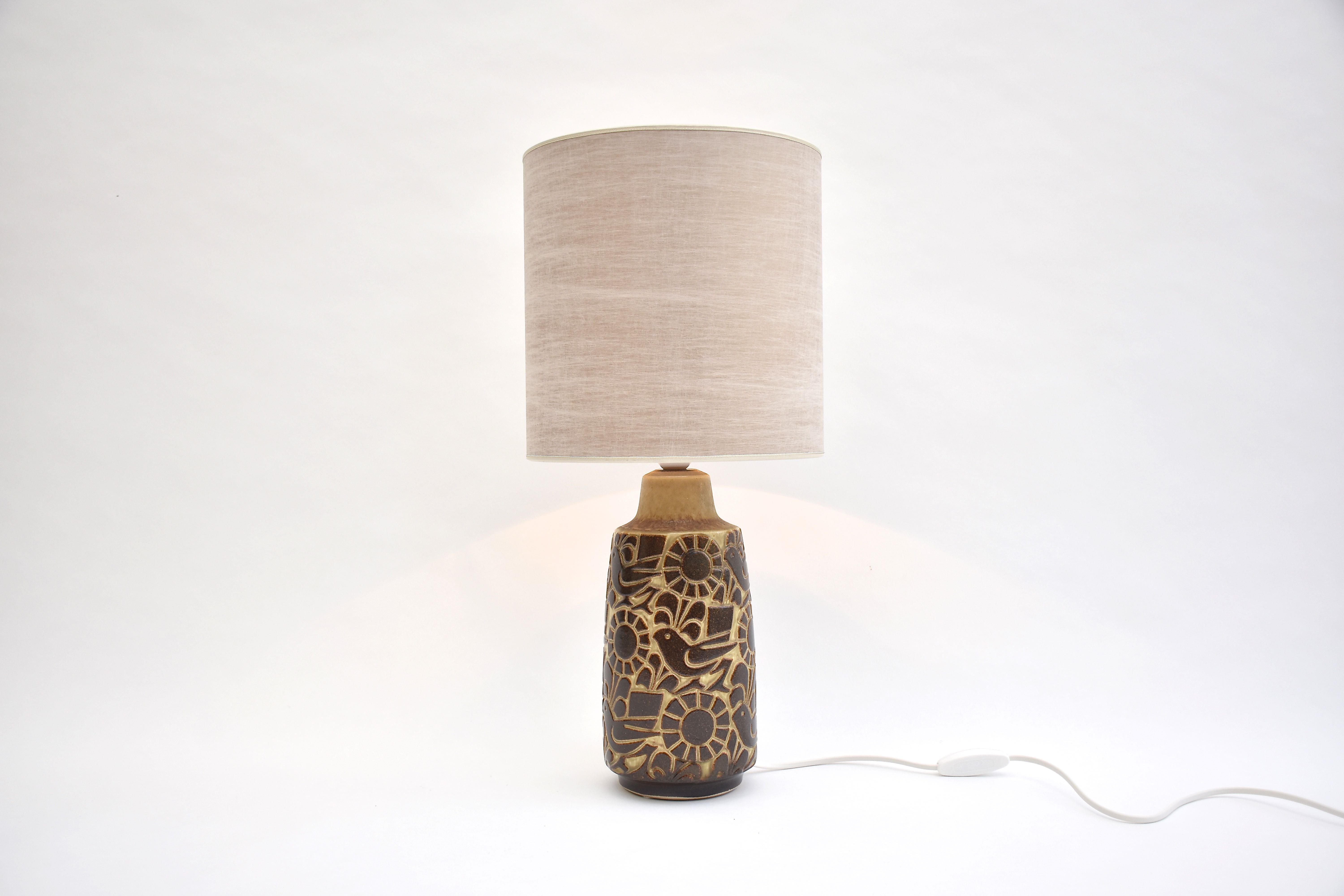 Mid-century  Deense keramische tafellamp van Michael Andersen & Son