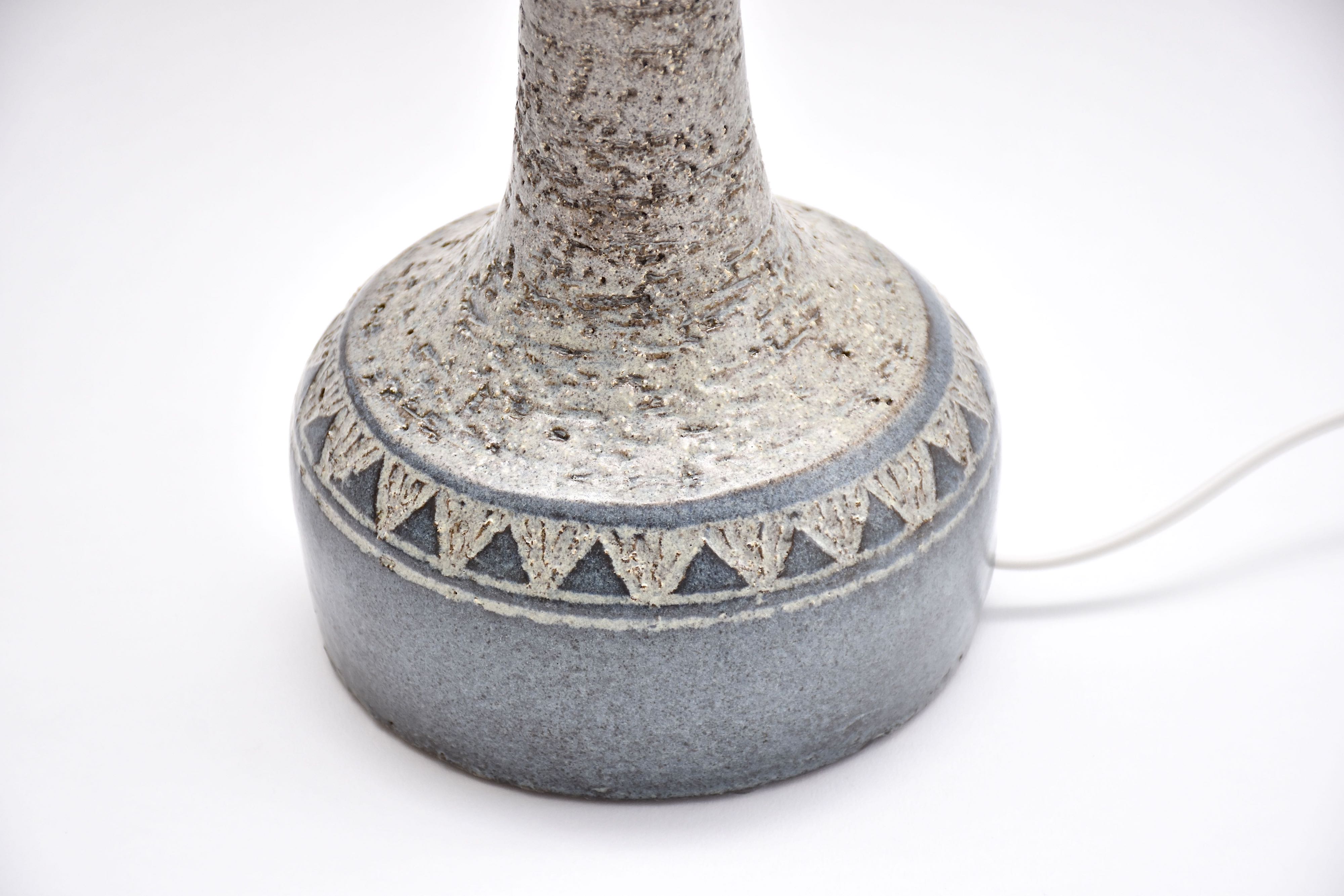Mid-century Deense keramische tafellamp van F. Sejersen