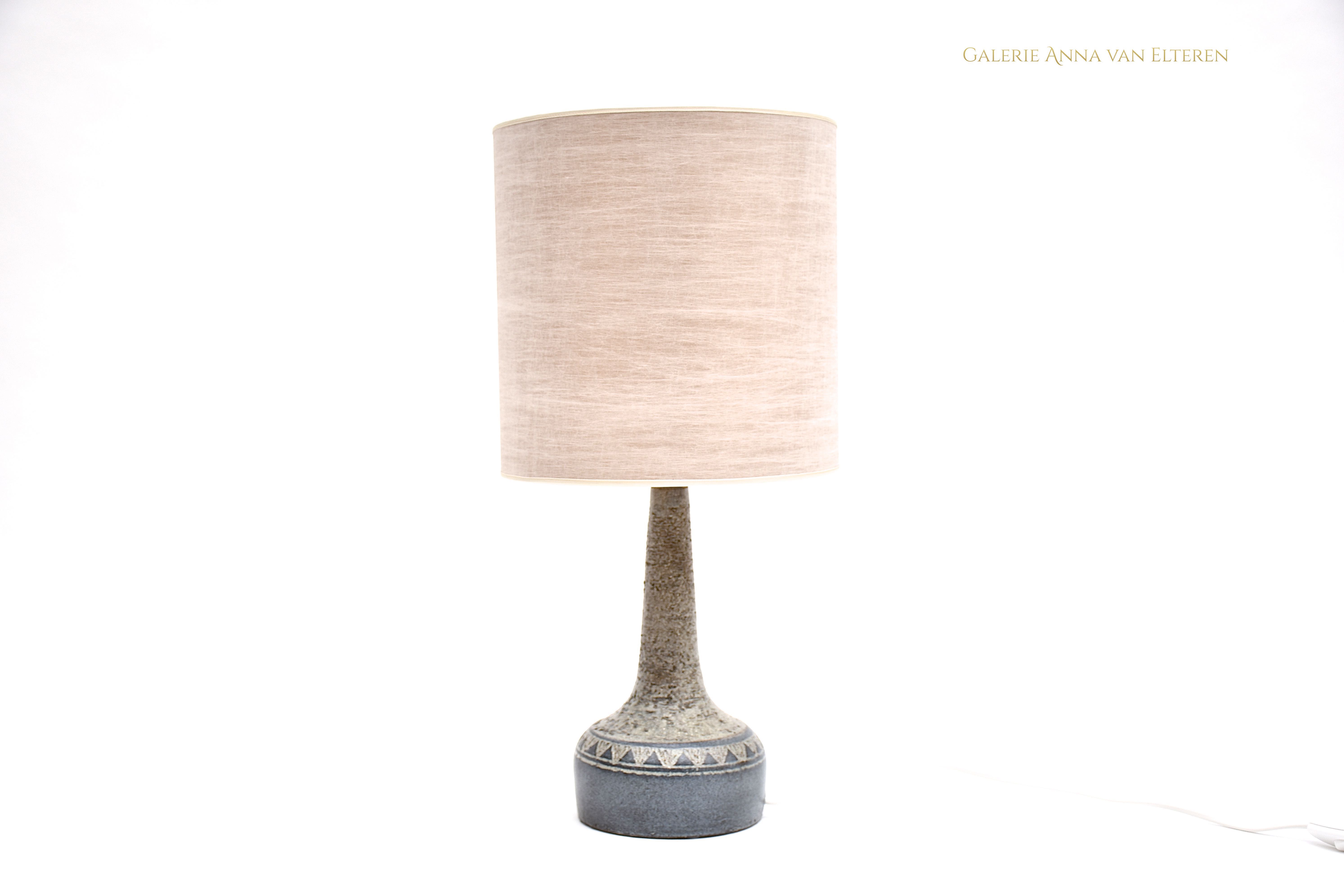 Mid-century Deense keramische tafellamp van F. Sejersen
