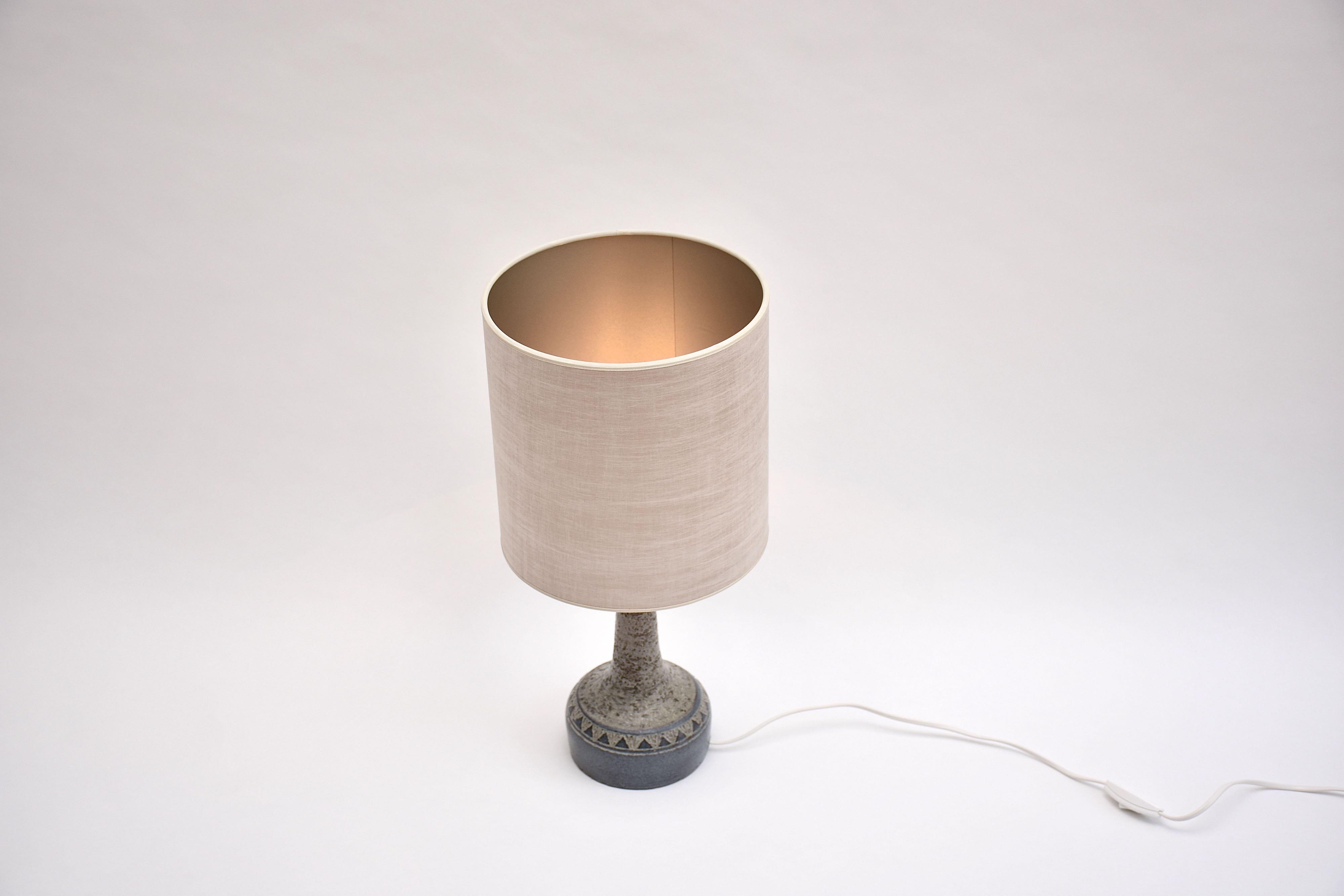 Mid-century Deense keramische tafellamp van F. Sejersen