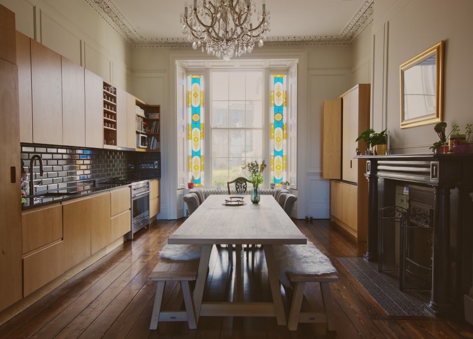 Chandelier 'Maria Theresia' in the kitchen